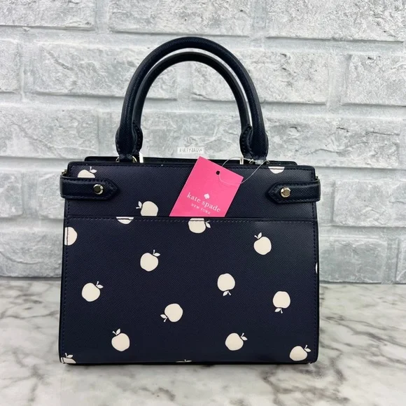 Kate Spade Staci Orchard Toss Apple Small Satchel Crossbody - Picture 5 of 11